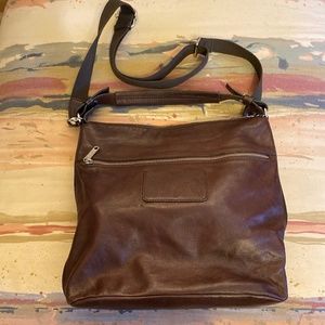 Bree Brown Leather Messenger Bag